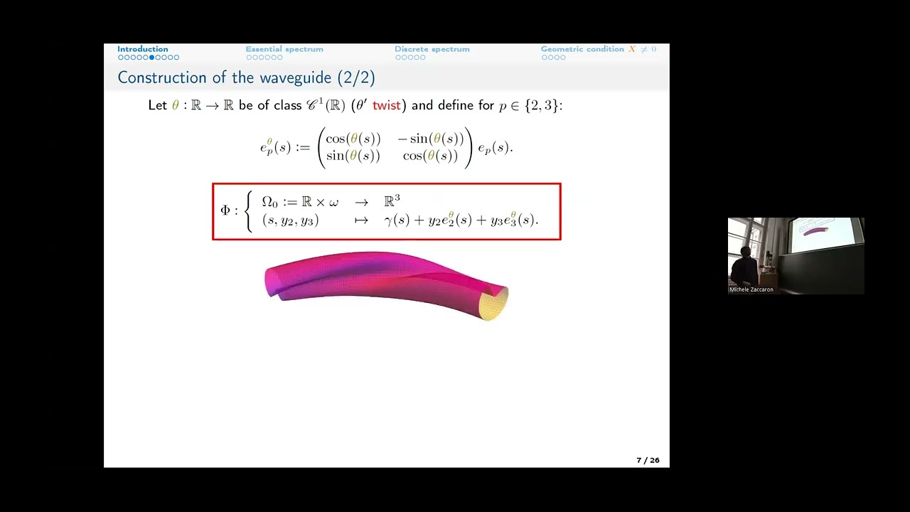 Bending and twisting of electromagnetic waveguides