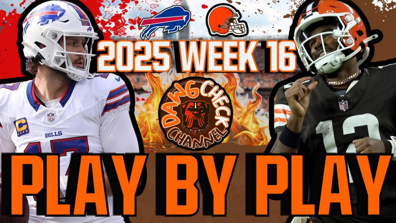 Buffalo Bills at Cleveland Browns  BEST PLAY-BY-PLAY AND REACTIONS! Josh Allen vs Shedeur Sanders!