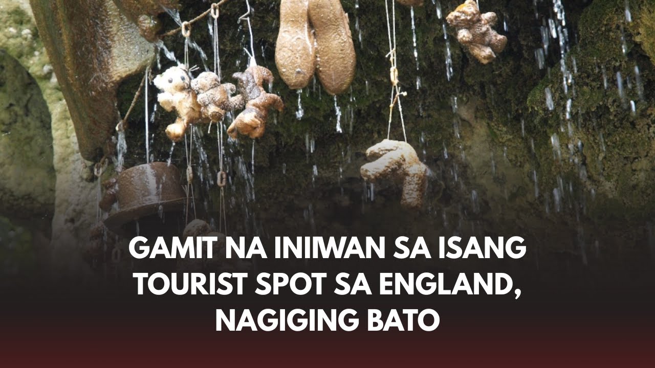 Gamit na iniiwan sa isang tourist spot sa England, nagiging bato?
