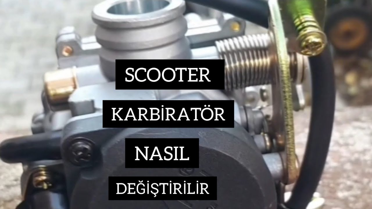 SCOOTER KARBİRATÖR NASIL DEĞİŞTİRİLİR. RKS BLAZERXR 50 CC