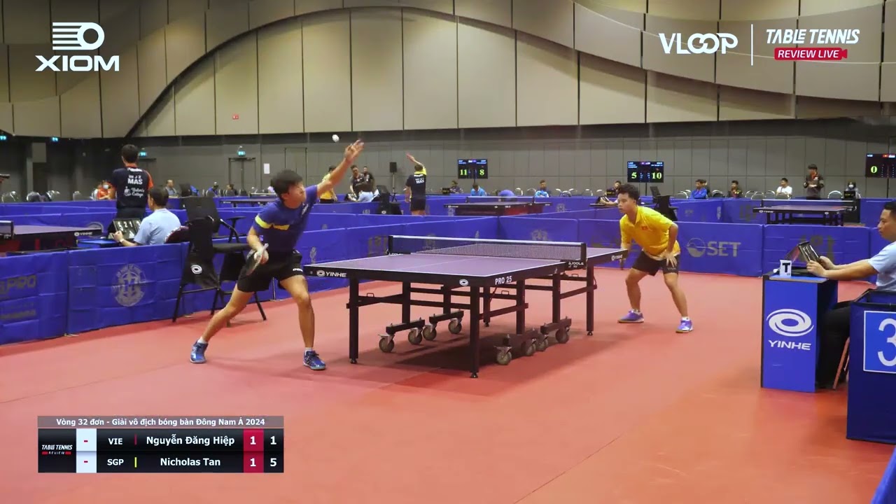Nguyễn Đăng Hiệp vs Nicholas Tan | Vòng bảng đơn nam | Giải Vô địch bóng bàn Đông Nam Á 2024