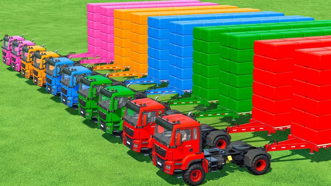 Transporting With Colors | Bales Transporting With MAN Big Truck In Fs22 | Farming Simulator 22 