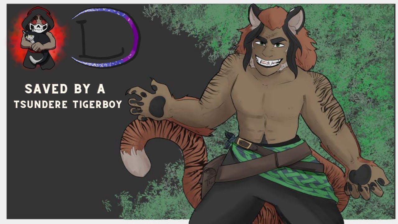 Saved by a Tsundere TigerBoy (Audio Roleplay) [M4A]  [Cat ASMR] [Ear scratches and purring]
