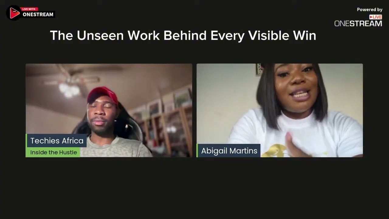 THE UNSEEN WORK BEHIND EVERY VISIBLE WIN. In collaboration with Techies Africa. 