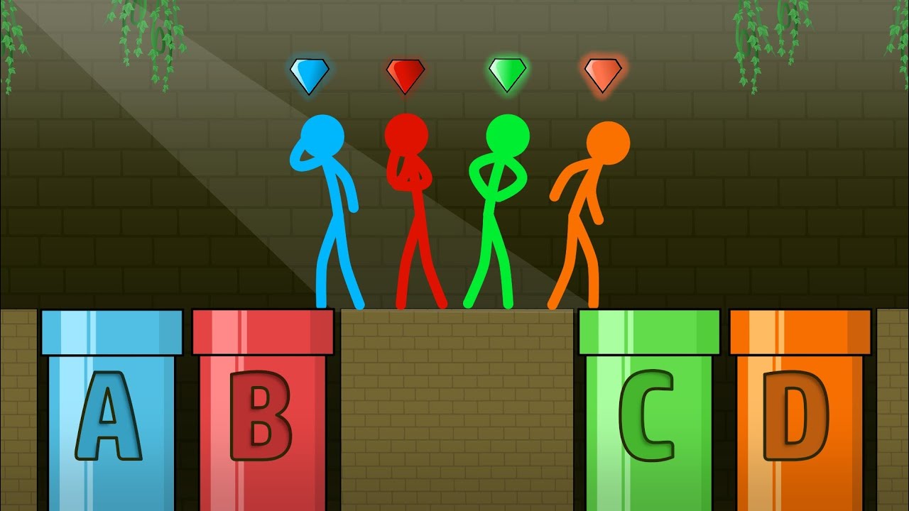 Red and Blue , Stickman Escape Animation - Part 40
