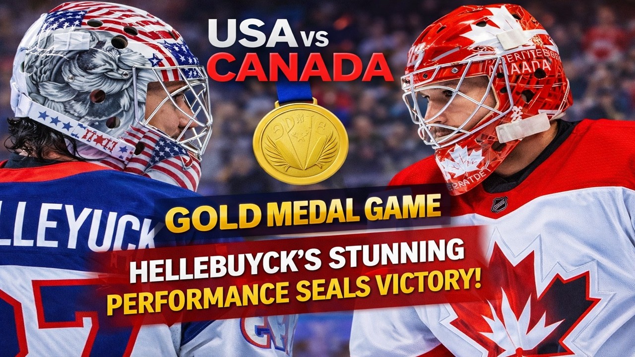 USA vs Canada Gold Medal Game Hellebuyck’s Stunning Performance Seals Victory