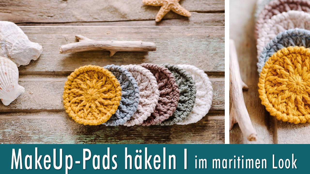 MakeUp-Pads / Abschminkpads häkeln I im maritimen Look I