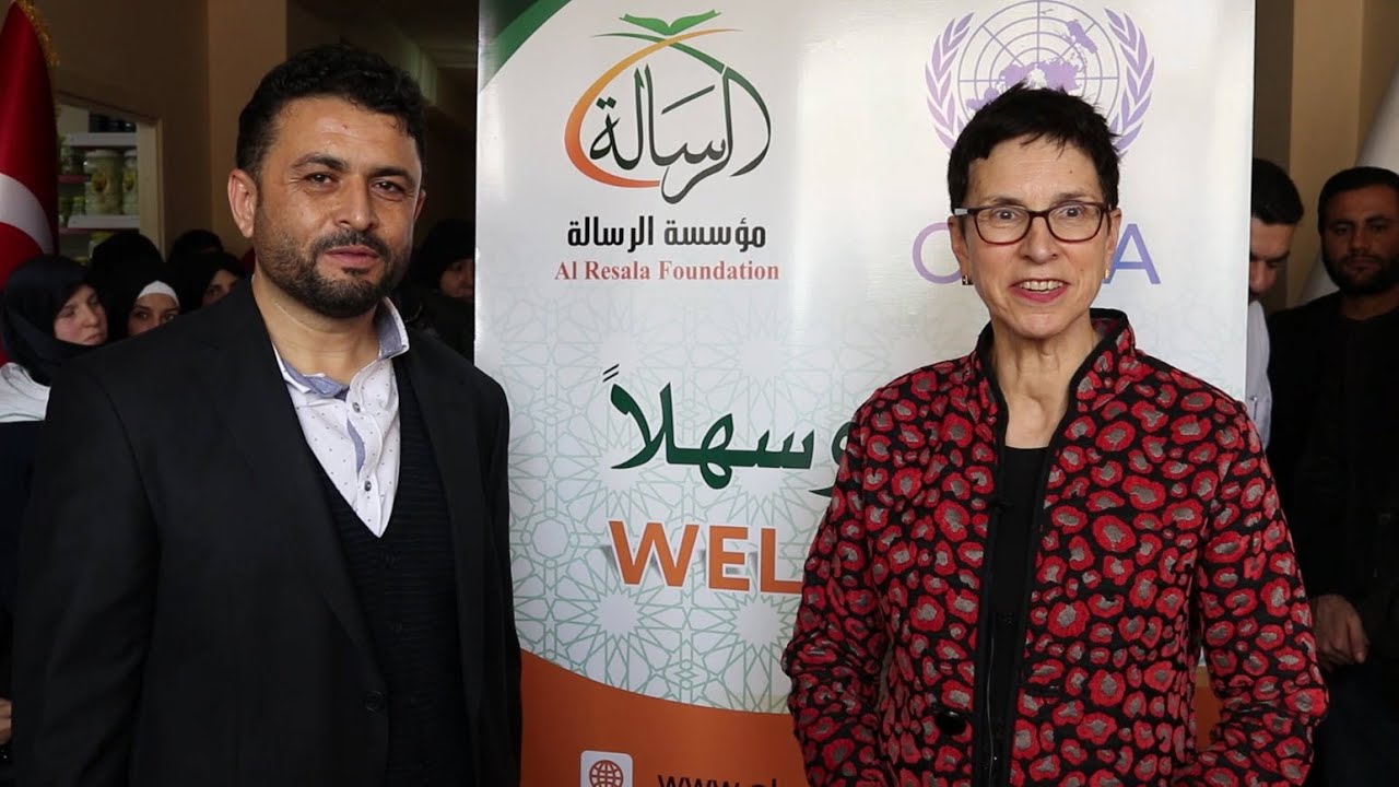 زيارة السيدة أرسولا مولر لمكتب مؤسسة الرسالة في كيليس