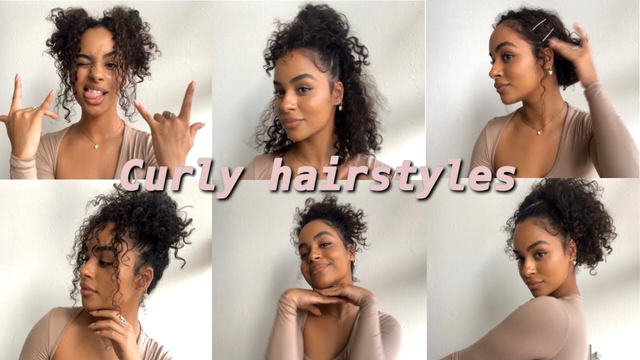 12 easy CURLY hairstyles !