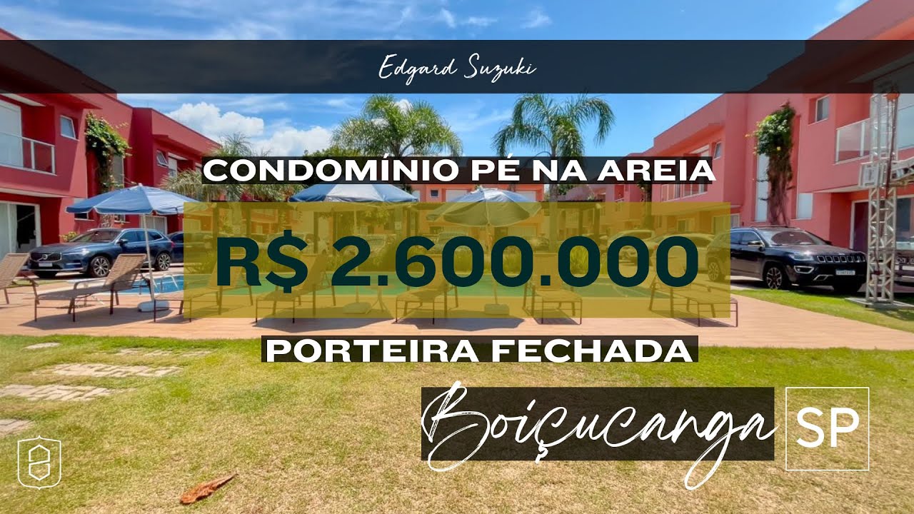 Condomínio Fechado Pé na Areia - Praia de Boiçucanga - São Sebastião SP - Vídeo 27