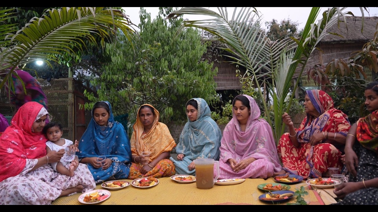 প্রতিবেশীদের নিয়ে ইফতার আয়োজন | Village life with Shampa