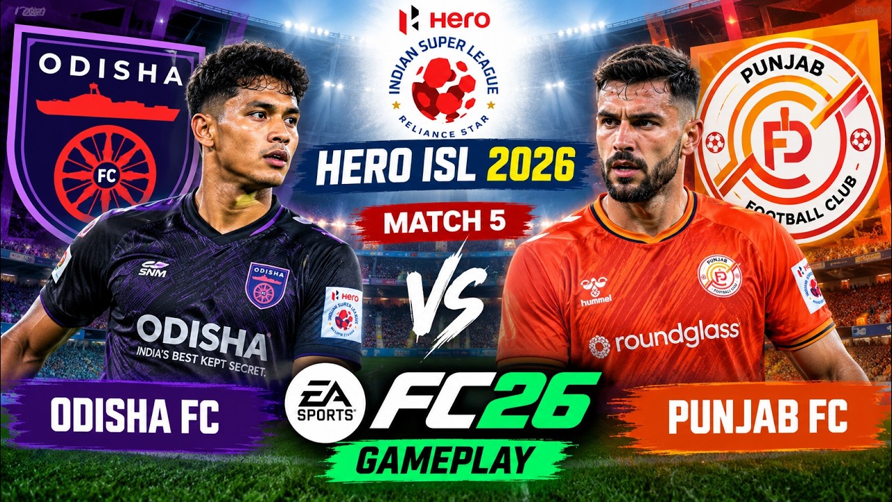 HERO ISL 2026 Match 5 – Odisha FC vs Punjab FC