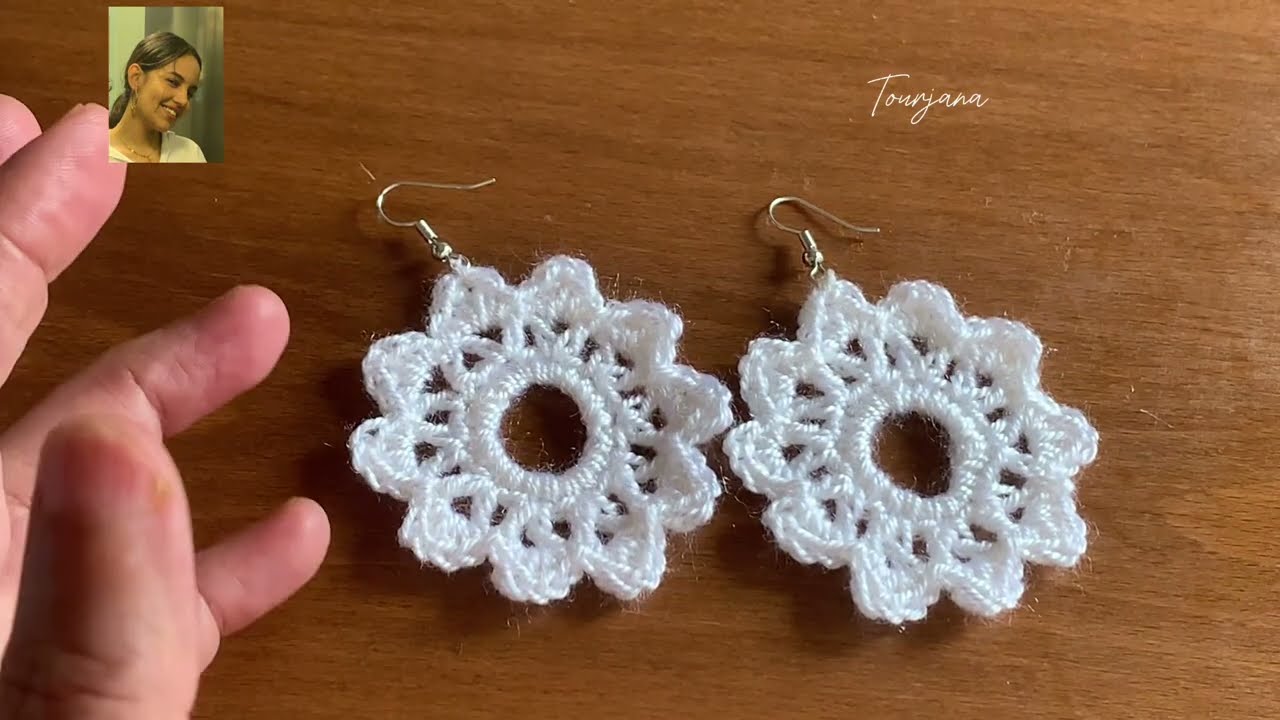 Boucles d’oreilles faciles au crochet en 2 tours 😍❤️