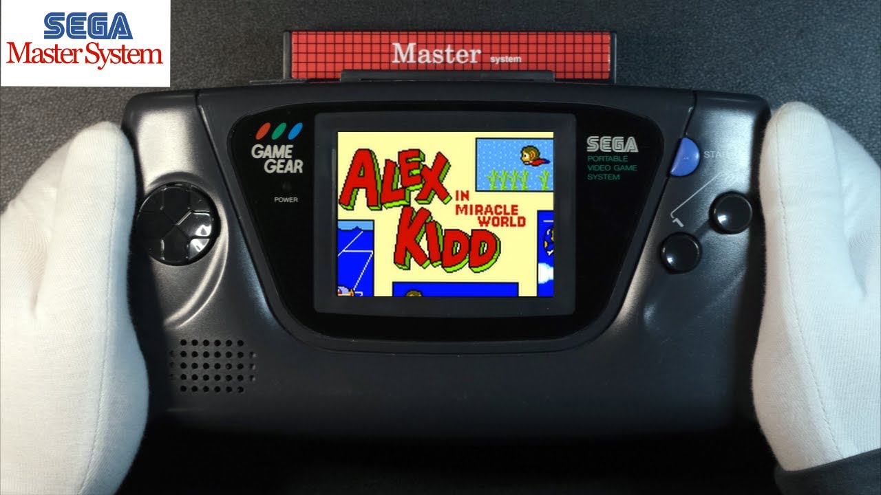 Alex Kidd in Miracle World for Sega Master System on Game Gear Handheld Gameplay
