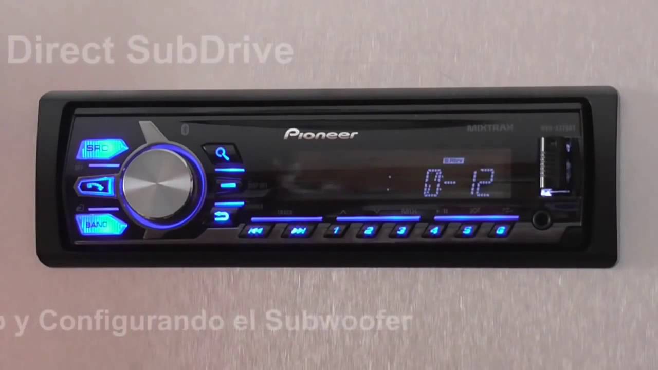 Direct SubDrive en MVH-X375BT de Pioneer