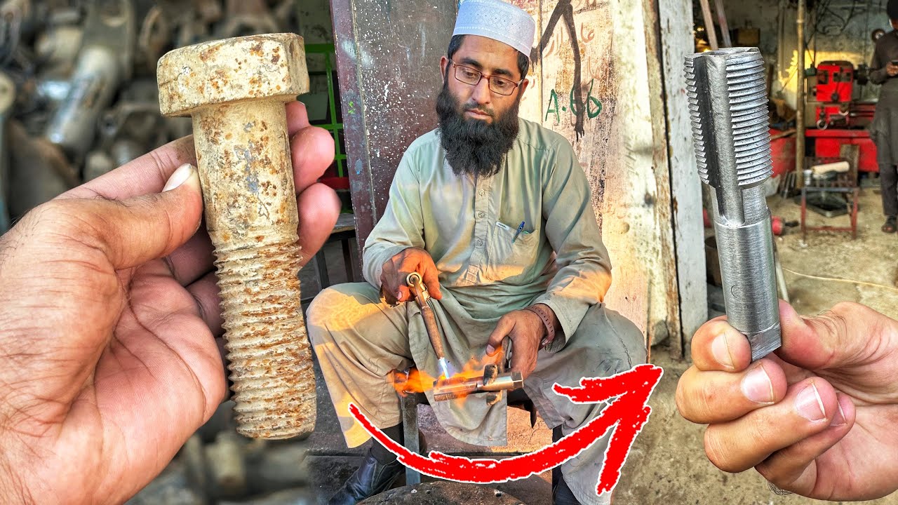 My Mechanic Makes a Thread Drill Tool The Modern Way From an Old Nut || Amazing Nughty Process