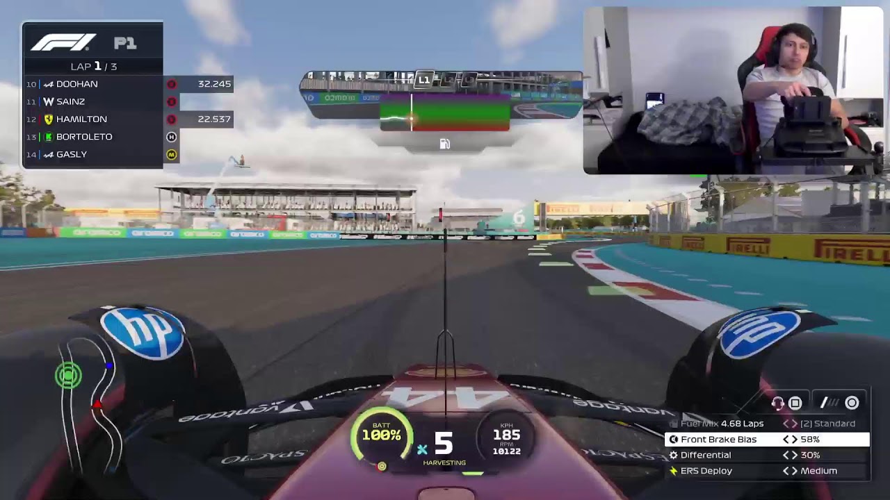 F1 2025 Live  Miami GPPS5 & Logitech G29
