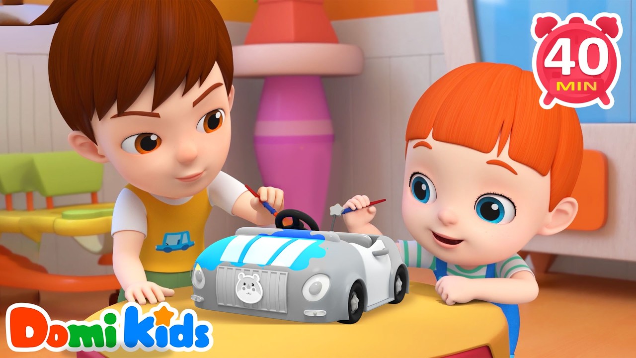 汽車掉色了 🚗🎨｜顏色認知兒歌｜幼兒早教必看｜寶寶認知動畫｜高人氣兒歌合集｜寶貝多米