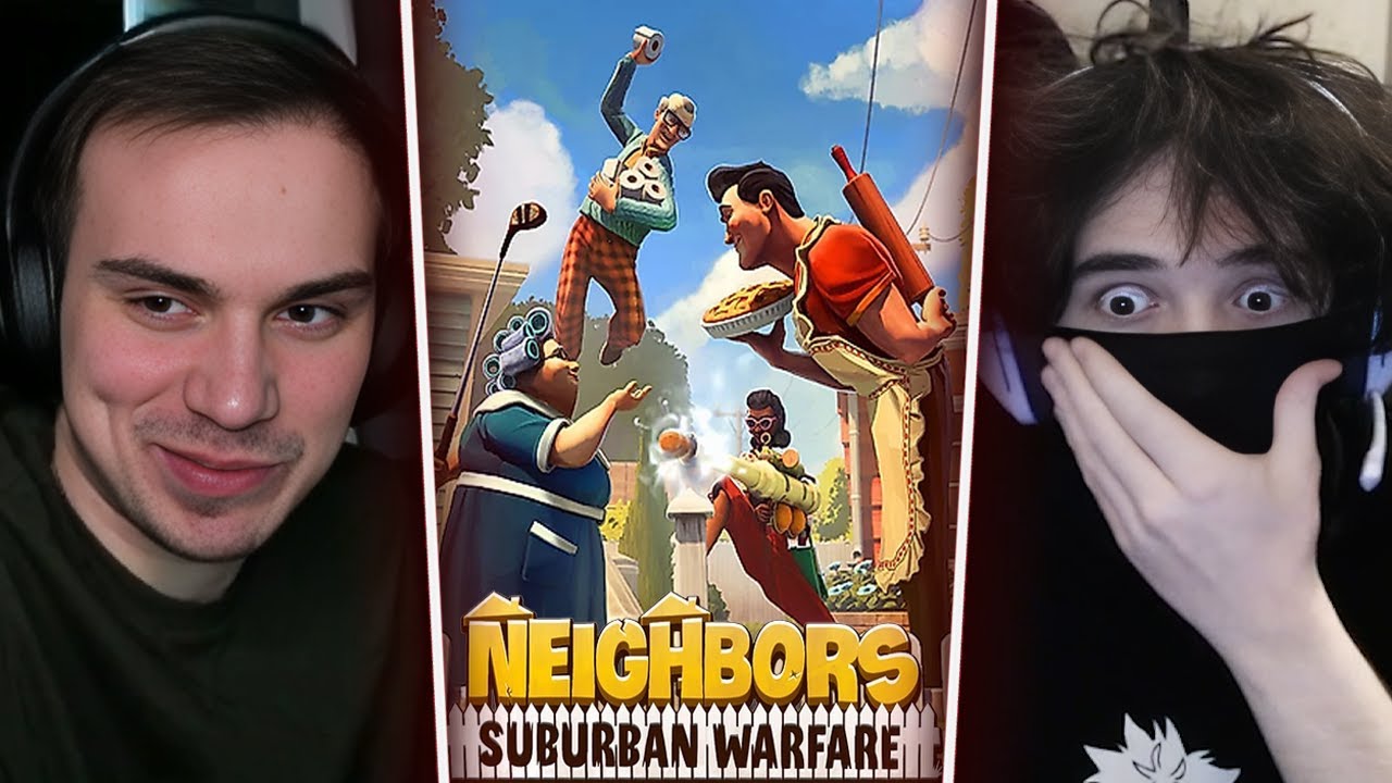 ГЛЕБ ИГРАЕТ в Neighbors: Suburban Warfare (Ростик, Лиза, Юра, Танкор, Витя) | Sasavot