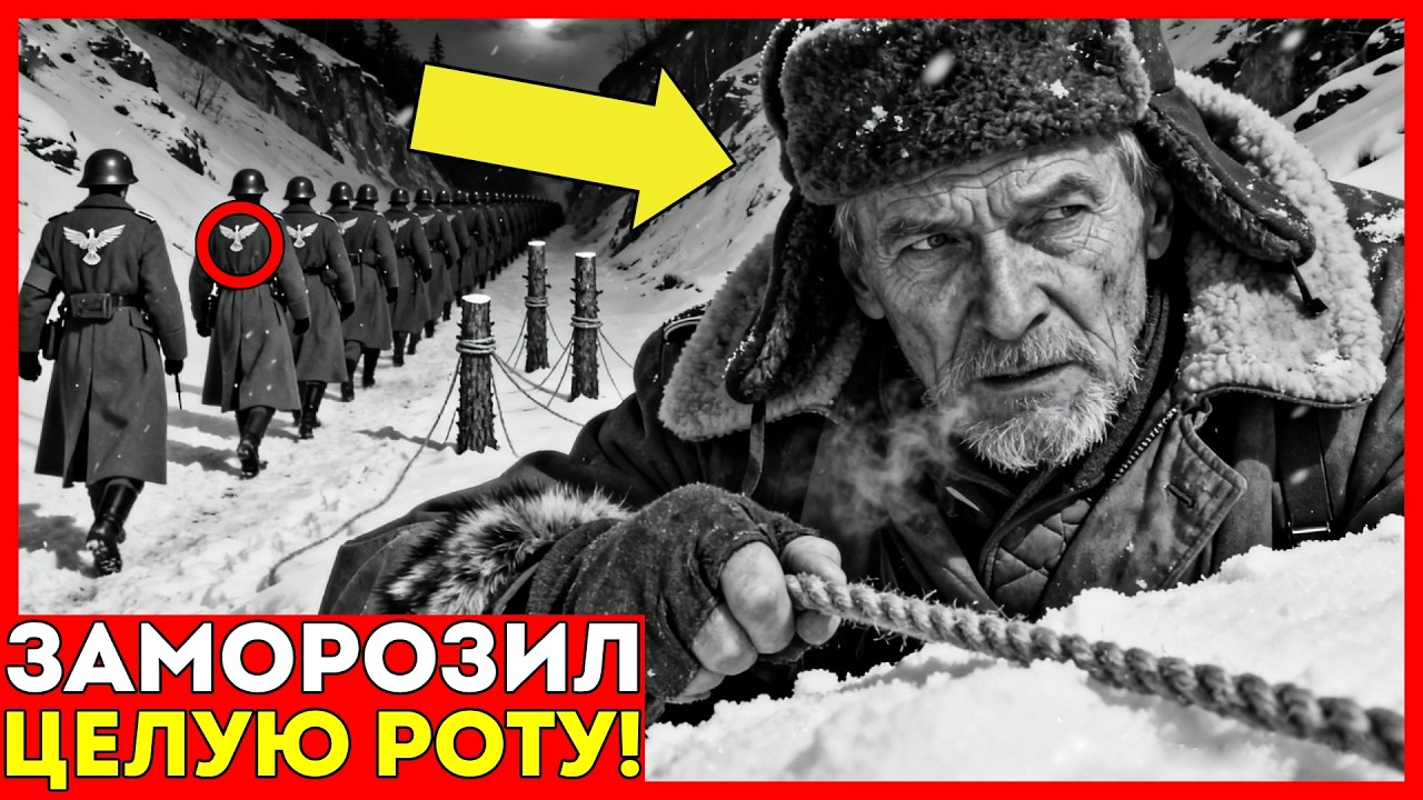Как БЕЗУМНАЯ ловушка одного охотника из трёх вёдер воды ЗАМОРОЗИЛА целую НЕМЕЦКУЮ РОТУ...