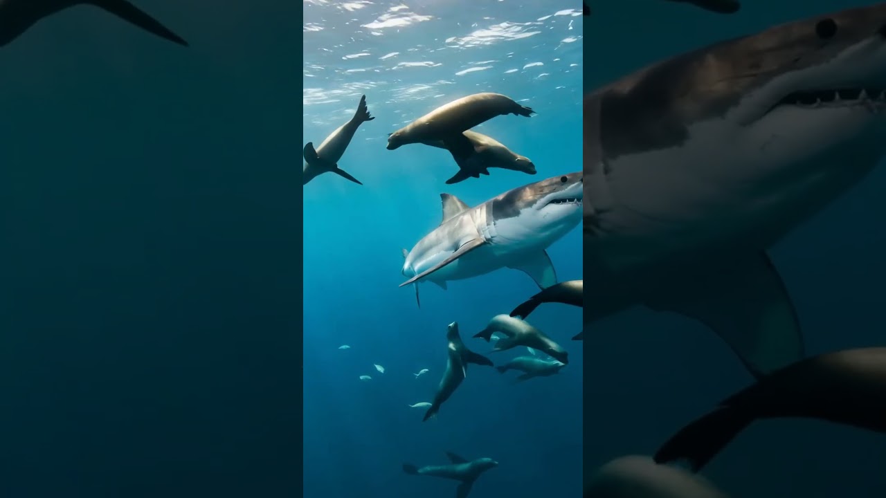 Silent Hunter: The Great White's Underwater Ambush!