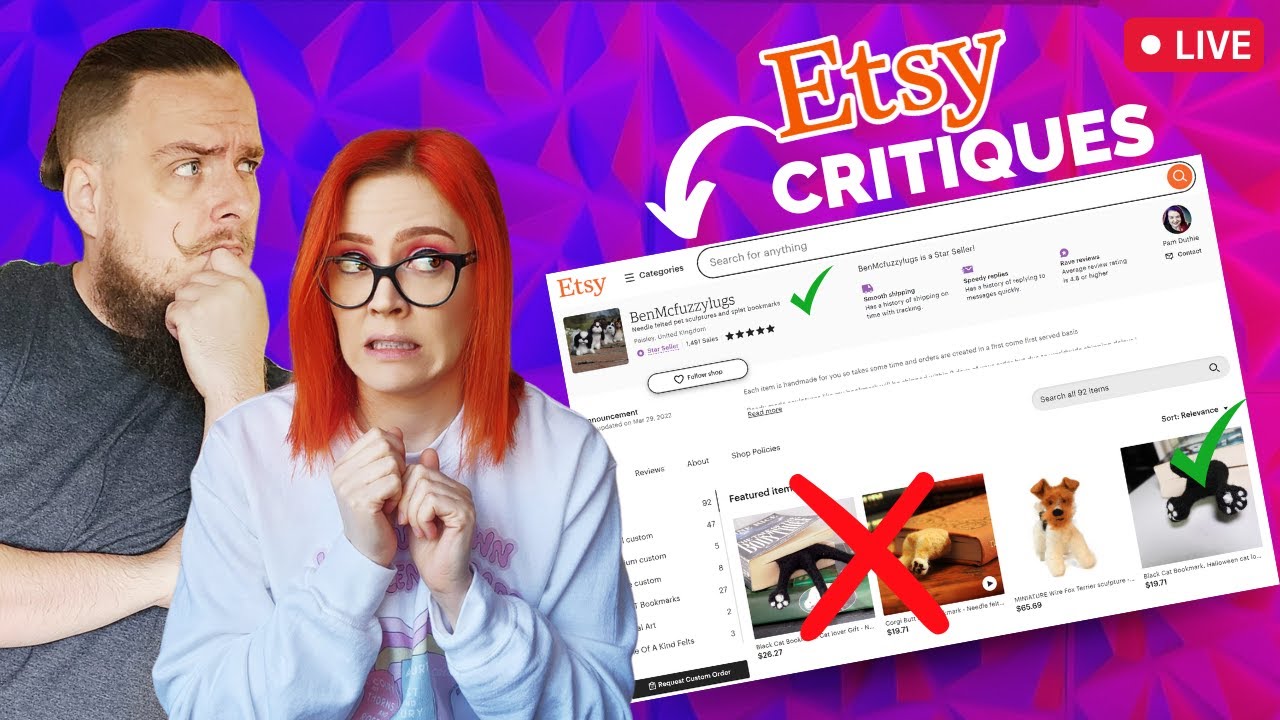 Critiquing Etsy Shops for Charity - The Friday Bean Coffee Meet