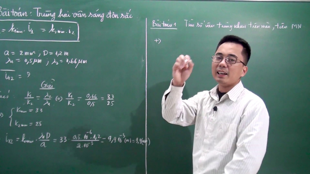 Phương pháp gải bài tập sóng ánh sáng || Bài toán trùng hai vân sáng đơn sắc.