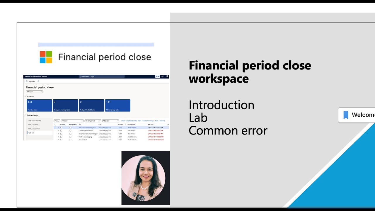 Financial period close configuration in Dynamics 365