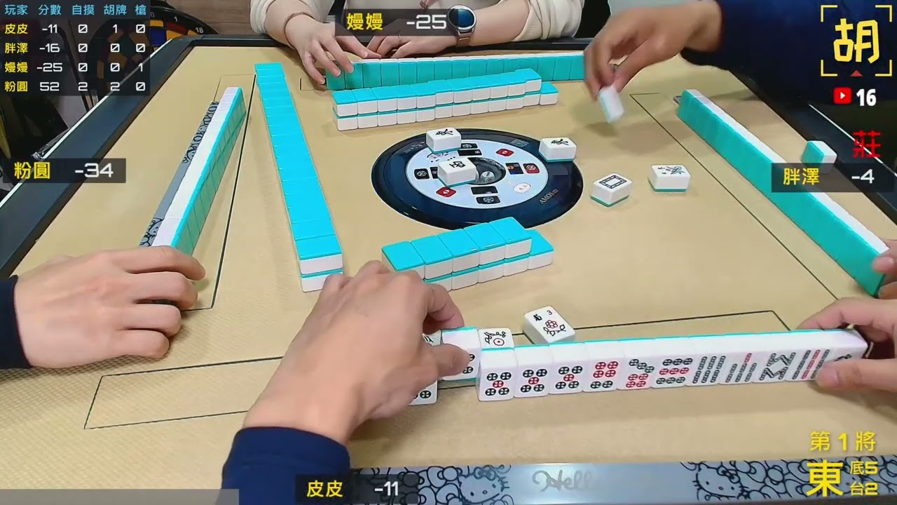【胡牌人生】麻將:久違的老戰友聚會-皮皮,胖澤,嫚嫚,粉圓 20260102-1