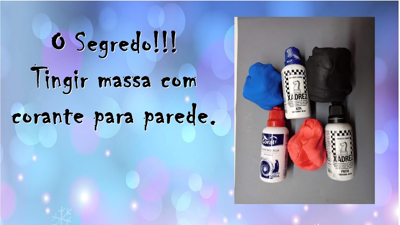SEM SEGREDO!!!  Como usar corante xadrez no biscuit