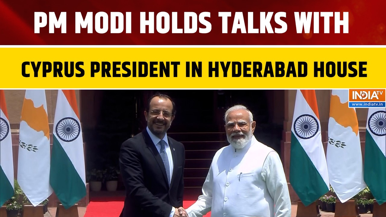 PM Modi Meets Cyprus President Nikos Christodoulides At Hyderabad House For Key Bilateral Talks