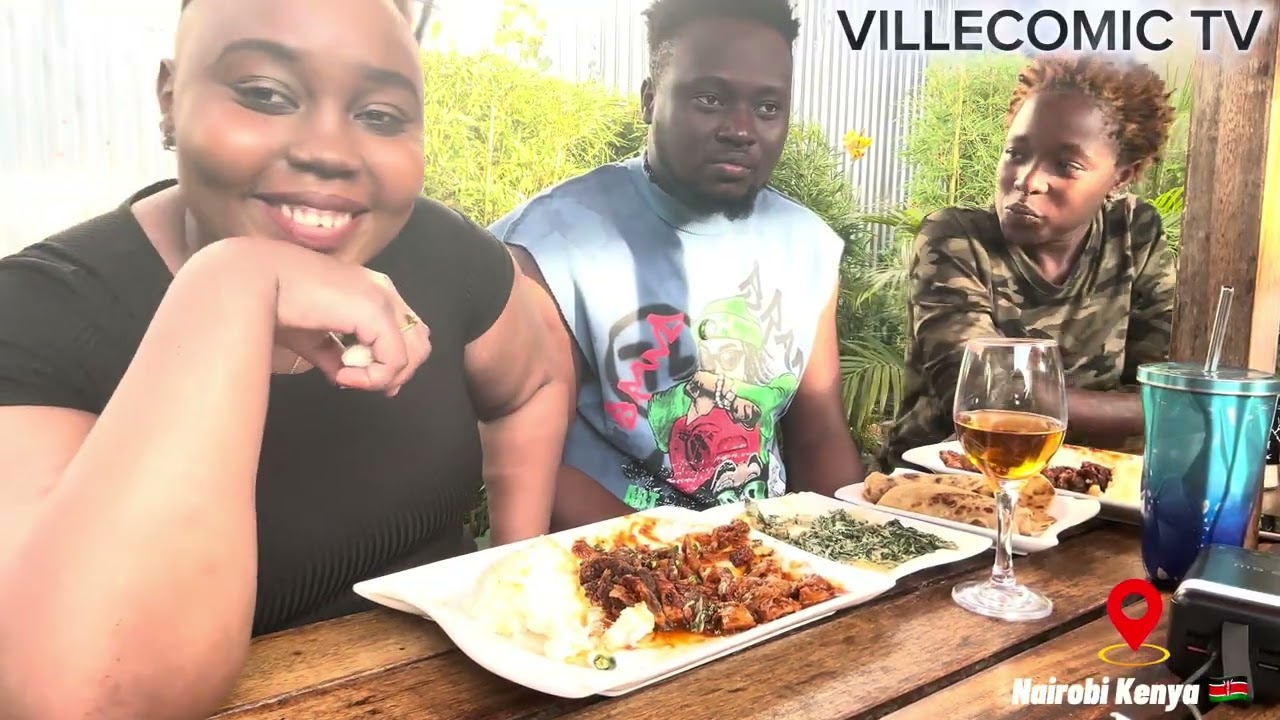 Join me as i try Kenya food, ugali and matumbo 