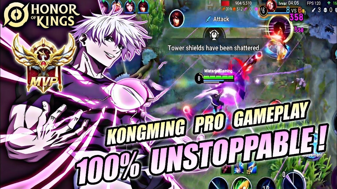 KONGMING 100% UNSTOPPABLE! - PRO TECHNIQUE & STRATEGY EASY WIN | HONOR OF KINGS X JUJUTSU KAISEN