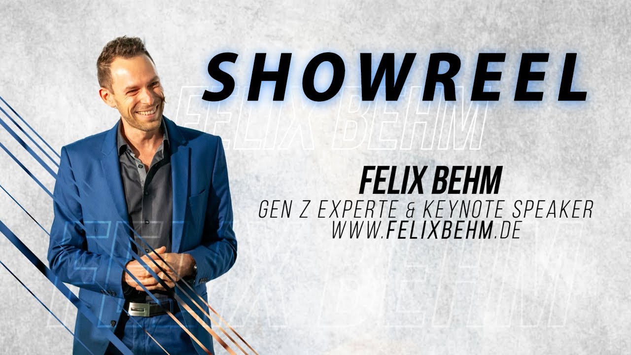 SHOWREEL Felix Behm #keynotespeaker #buchautor #generationz