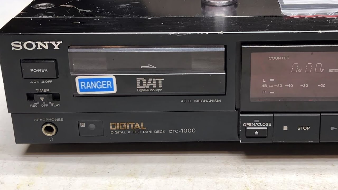 Sony DTC-1000 DAT Deck Part 1 - No Load, No Play