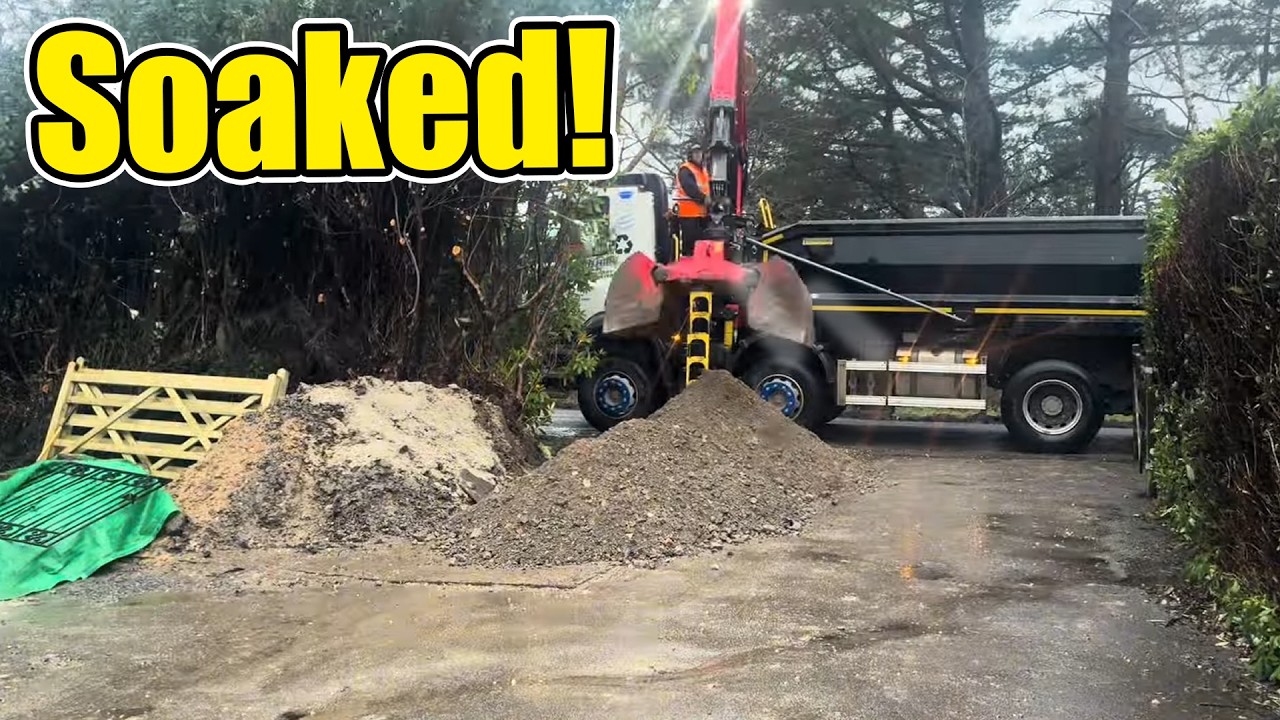 Grab Lorry Driver UK – Working in Torrential Rain | Day in the Life