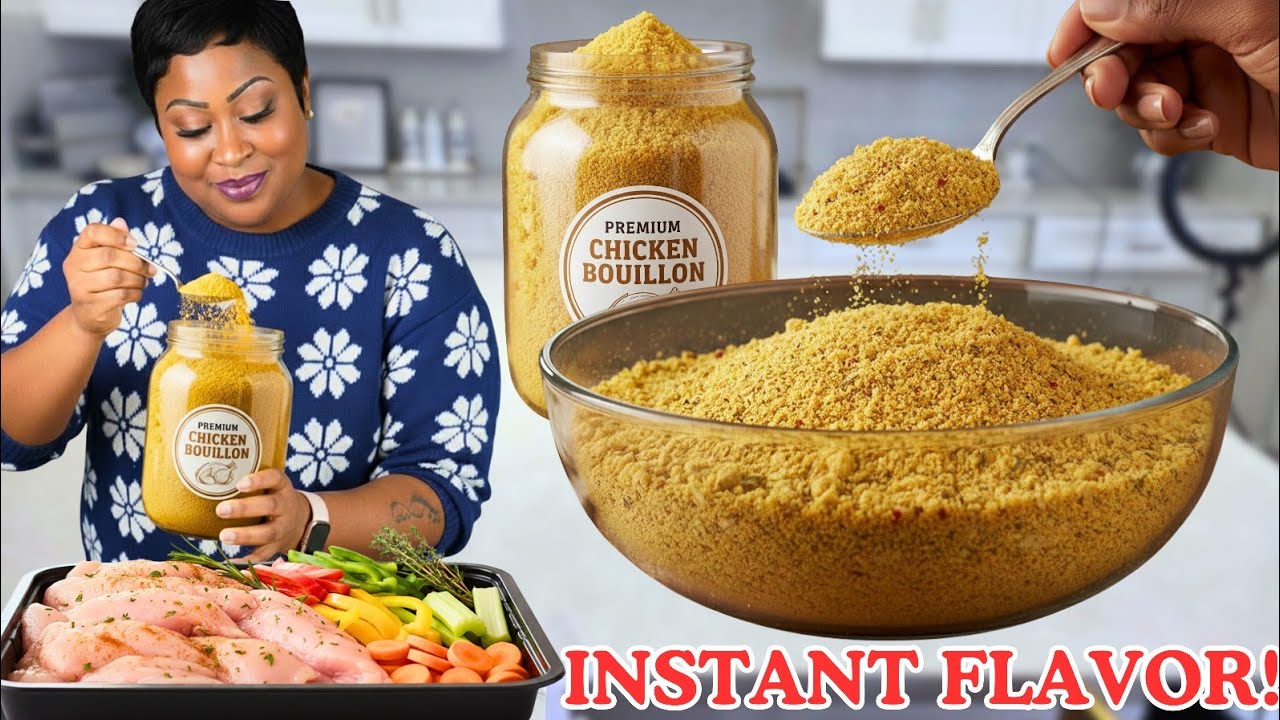Easy Homemade Chicken Bouillon Powder Without Chemicals. Better Stop Buying it.