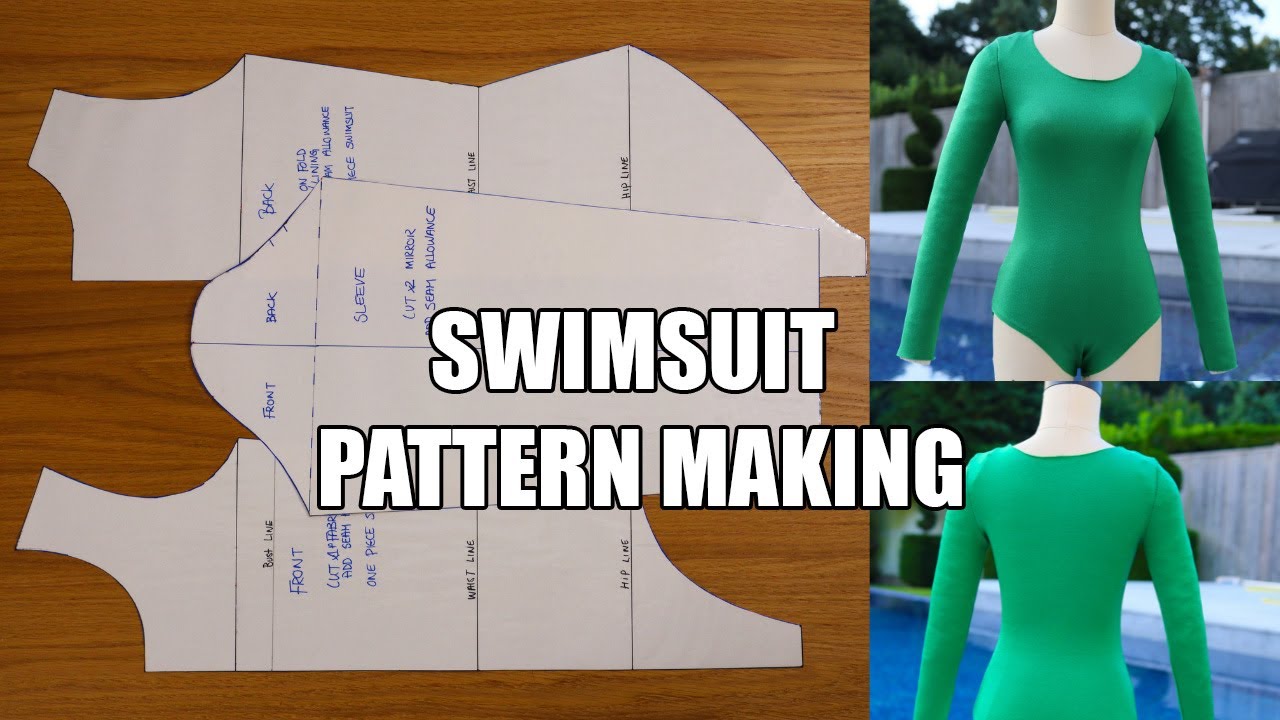 How To Make a Swimsuit Pattern With Sleeves Step by Step!