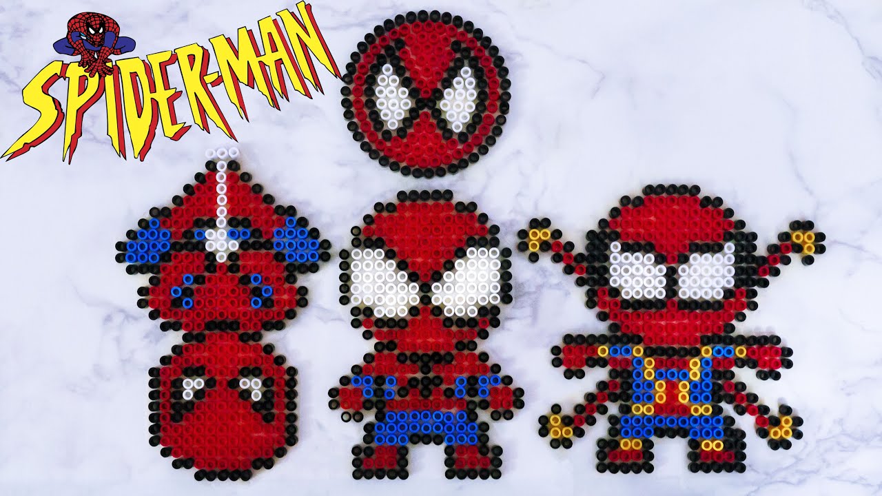 Making Spiderman Stuff Using IKEA PYSSLA Fuse Beads