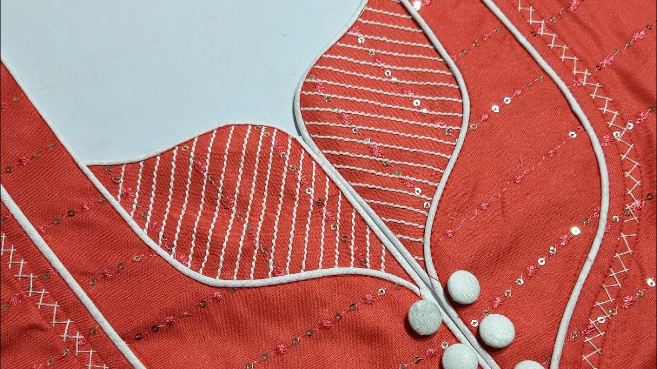 Mummy ke liye bnaya aaj ka neck design/मम्मी के लिए बनाया सूट नेक डिजाइन