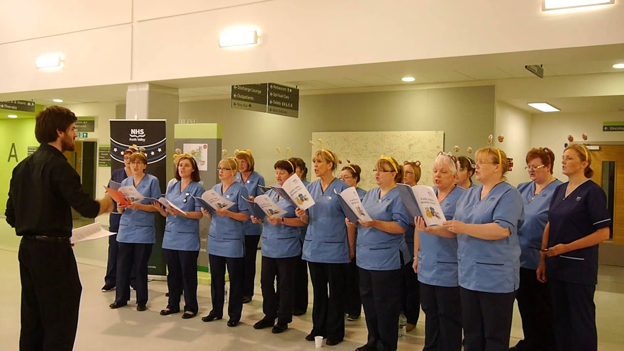 NHS Forth Valley Nurses Choir singing for Children in Need 2015