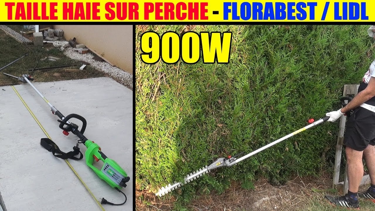 taille haie sur perche lidl florabest manche long lidl fhl 900 long-reach hedge trimmer