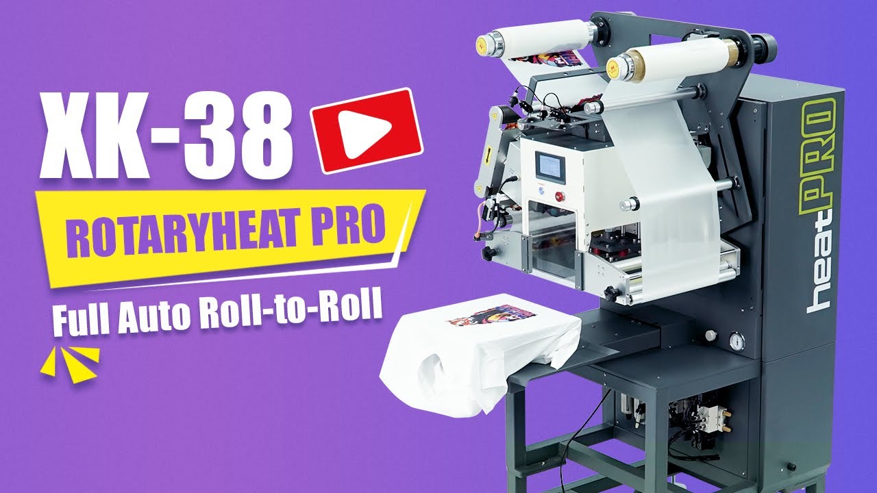 XK-38 RotaryHeat Pro: Revolutionize Your Production (Full Auto Roll-to-Roll Demo)
