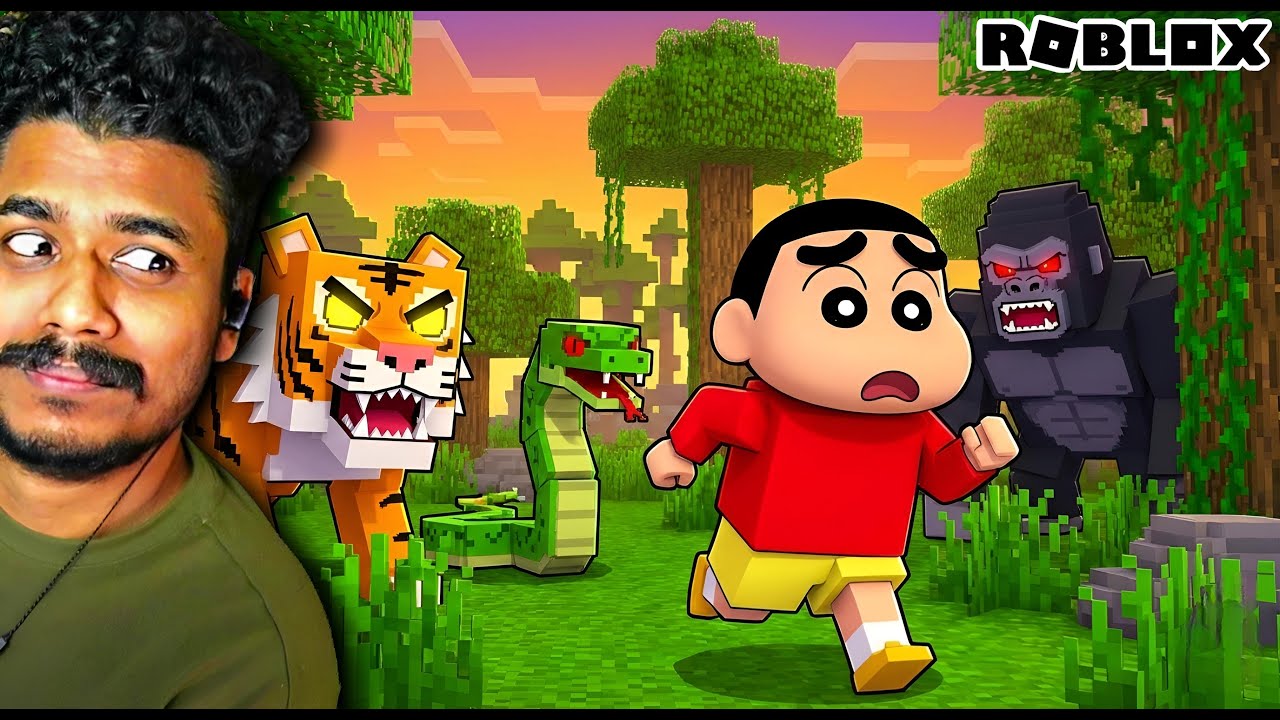 SHINCHAN Escapes From SCARY AMAZON FOREST in ROBLOX😱🔥