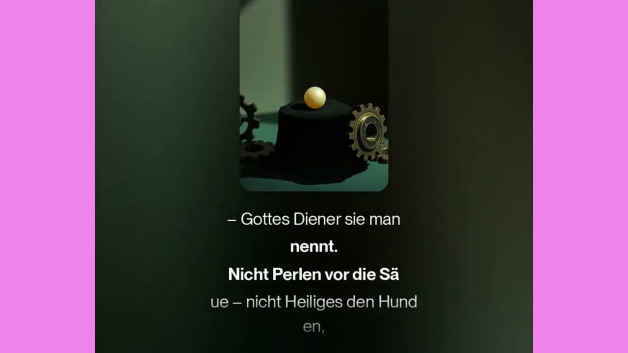 Nicht Perlen für die Säue - (Matthäus 7:6; 1.Johannes 5:4)
