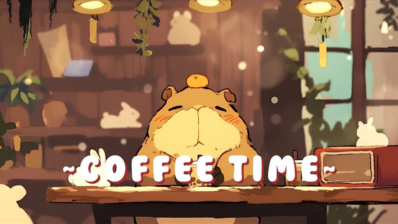 [1 Hour] Capybara Lofi Zone - Relaxing Beats to Study/Sleep/Chill ~ Peaceful Flow ~ 🦫 🎧 ✨