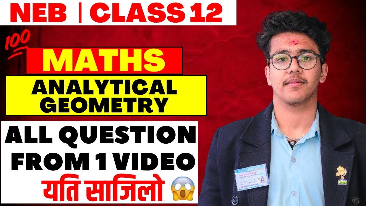 Analytical Geometry Most Important Questions 😱|| Old Is Gold Complete  Solution 🔥#class12maths