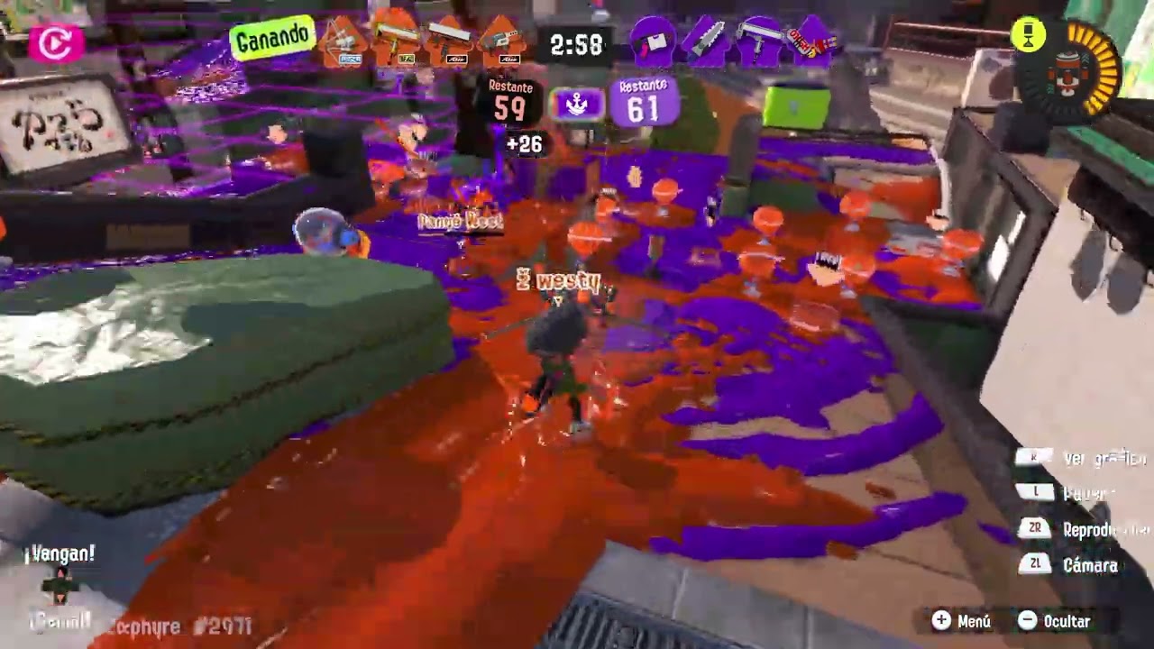 Splat Zones Match with over 20+ Super Chumps.
