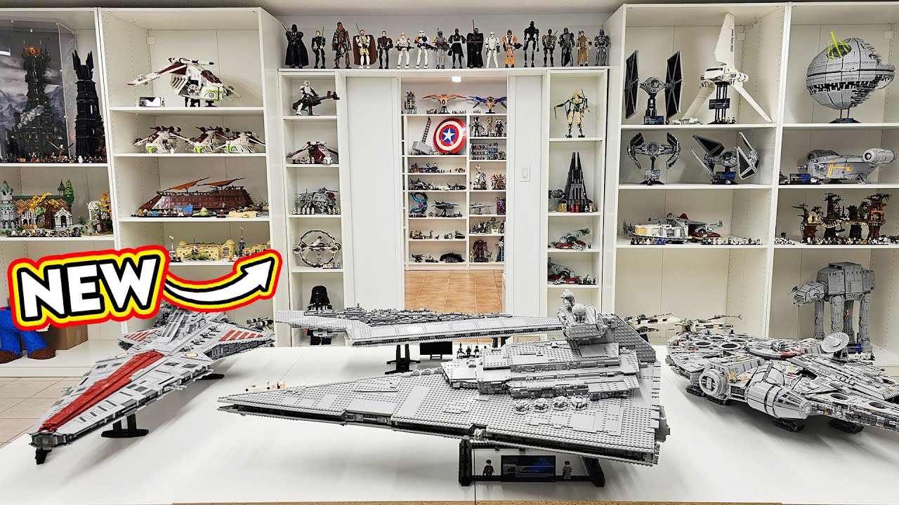 LEGO Shelving Room Expansion with New Fixtures!