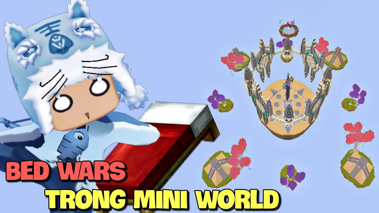 Đại chiến Bedwars phiên bản tuyển chọn trong Mini World cùng GB và cái kết | Meowpeo Mini Game